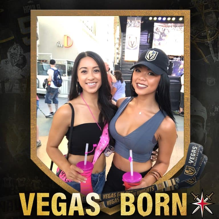 Two women posing for a picture Vegas born