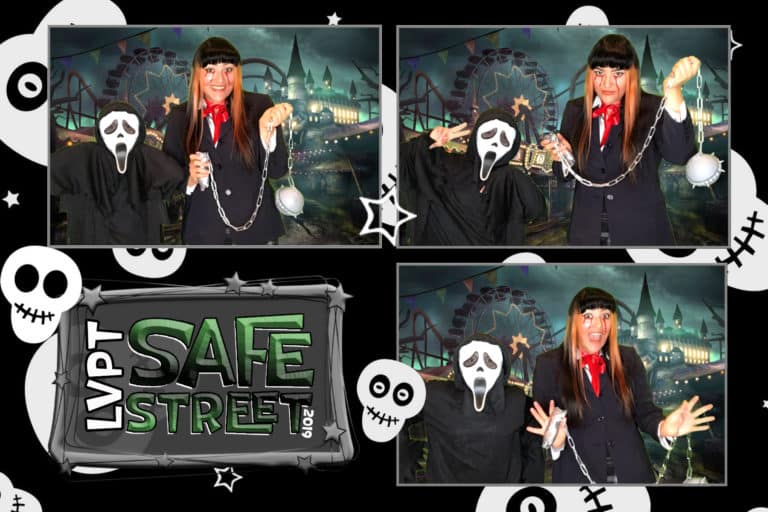 4x6 halloween photo strip template with group posing