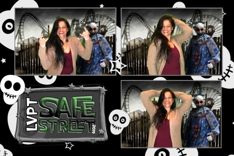 4x6 halloween photo strip template with group posing
