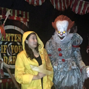 halloween IT themed photo with prop pennywise Photo Booth Rentals in Las Vegas Smash Booth