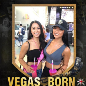 Vegas born two women black border Photo Booth Rentals in Las Vegas Smash Booth