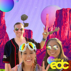 Group-photo-with-neon-glasses-and-props-at-EDC-themed-photo-booth-activation-by-Smash-Booth-in-Las-Vegas