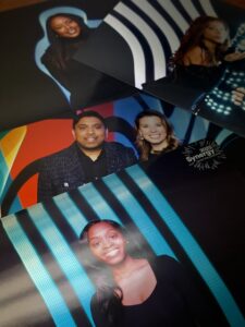 guests-posing-on-colorful-inflatable-photo-booth-props-at-smash-booth-event