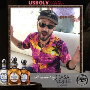 colorful-tropical-shirt-theme-photo-at-smash-booth-las-vegas-event-with-friends