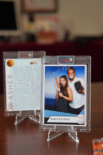 Guest-photo-in-custom-card-layout-with-stylized-back-design-and-text-insert